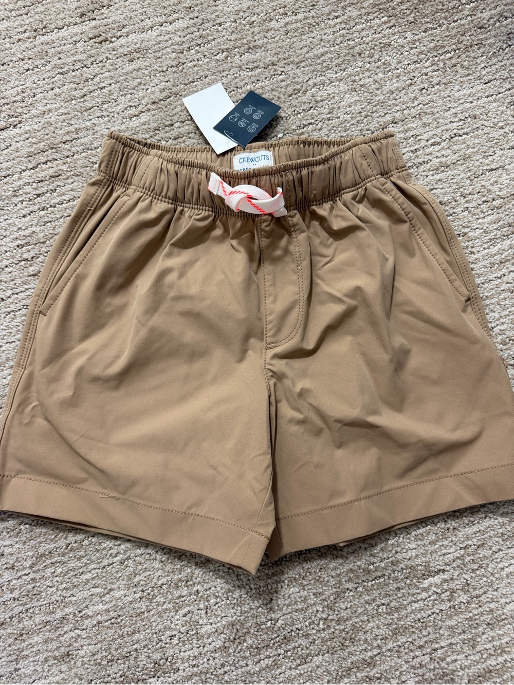 Crewcuts Tan Athletic Drawstring Shorts